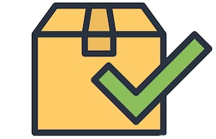 icon of a package